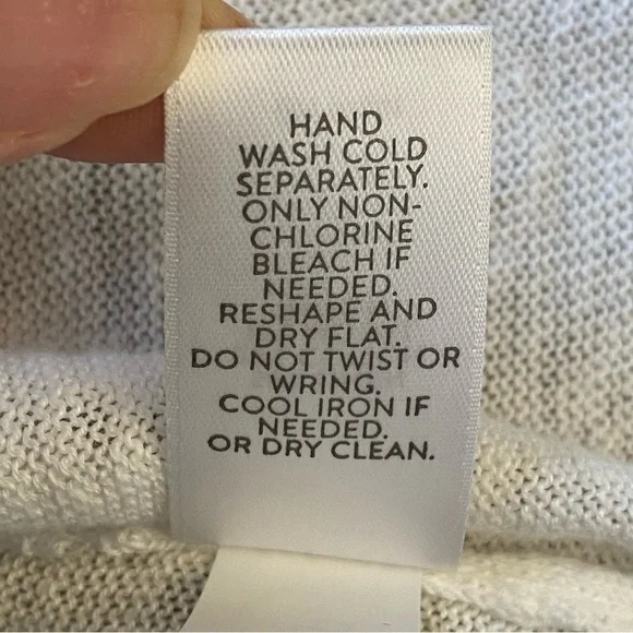 J.Jill Linen Blend Open Front Cardigan White Sz Small Petite - Picture 10 of 14